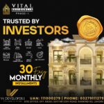 Secure gated community entrance at Vital Residencia Raiwind Road