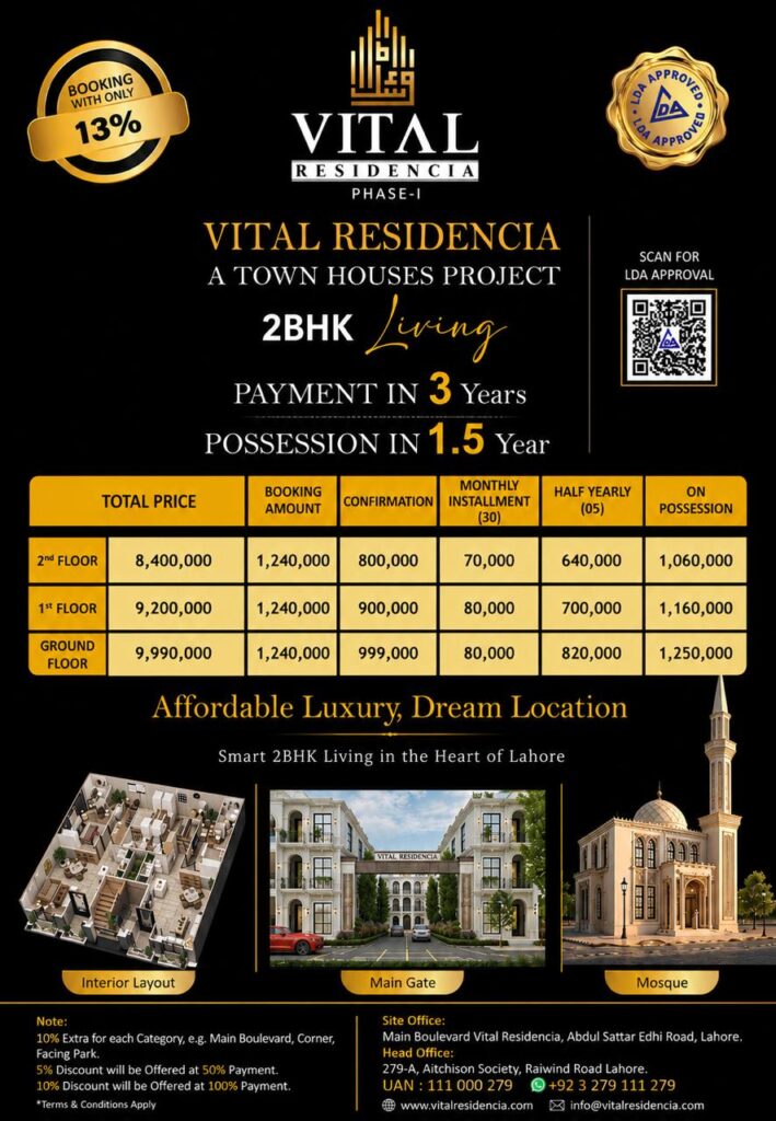 vital redencia updated payment plan